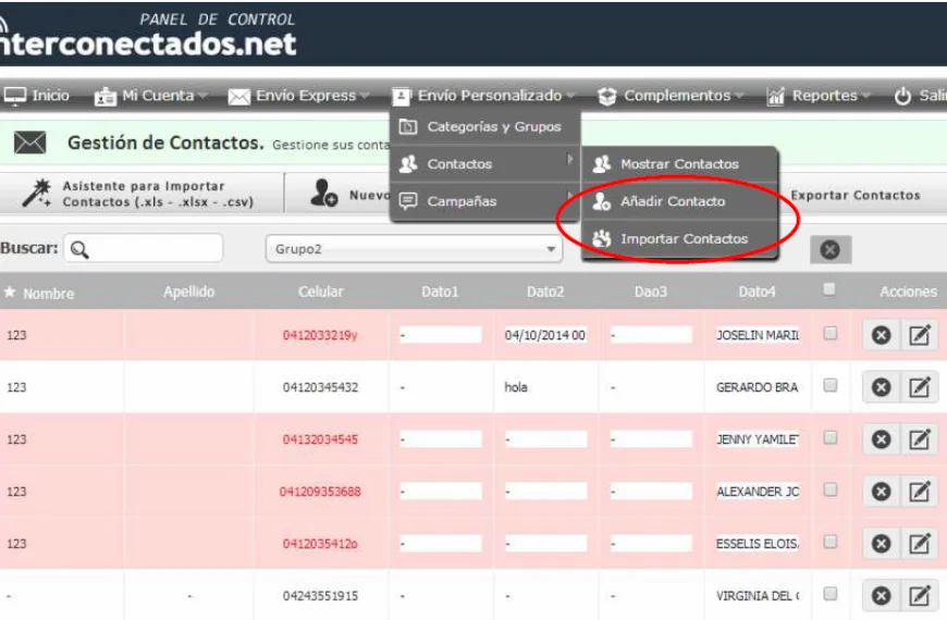 Cómo organizar tus contactos por Grupos para campañas de SMS…
